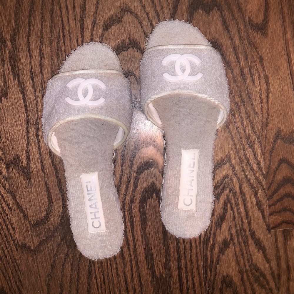 Chanel Towel Sandals! SOLDDD!